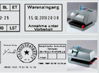 Elektrostempel MIT Texplatte