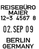 Abdruck: Ticketstempler T45